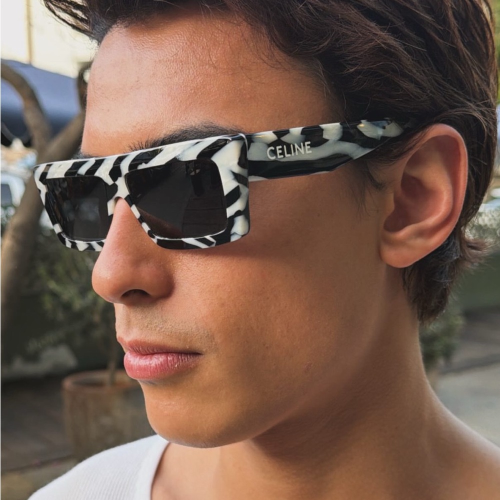 Celine Monochrome Patterned Sunglasses